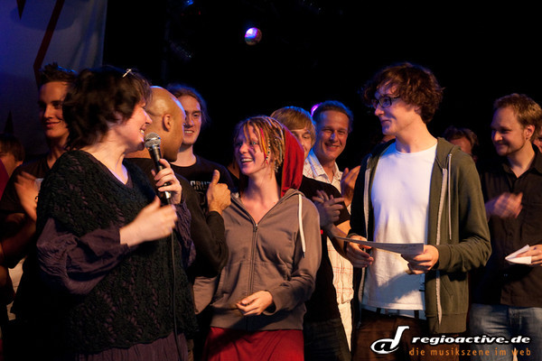 Die Siegerehrung des Oxmox Bandcontest (Hamburg 2010)