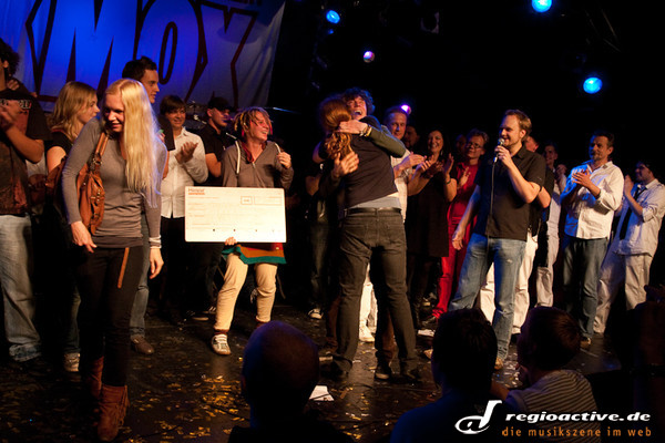 Die Siegerehrung des Oxmox Bandcontest (Hamburg 2010)